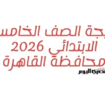 مديرية التعليم في القاهرة تعلن نتيجة الصف الخامس الابتدائي 2026 قريبًا