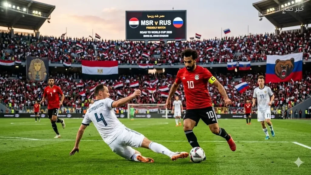 مباراة مصر وروسيا الودية 2026.. الموعد والقنوات الناقلة استعدادًا لكأس العالم