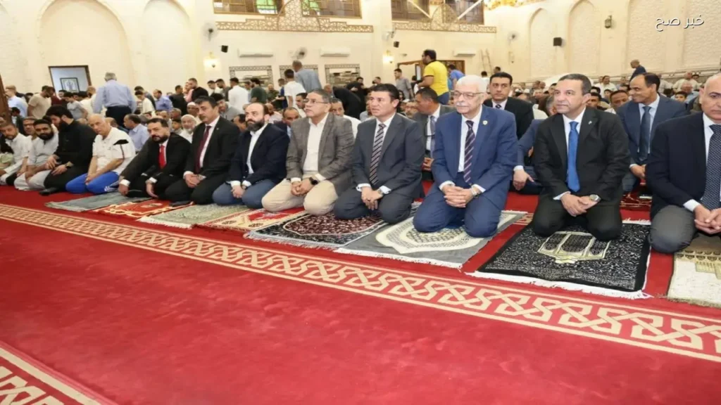 محافظ المنوفية يؤدي صلاة عيد الأضحى في شبين الكوم بحضور رسمي