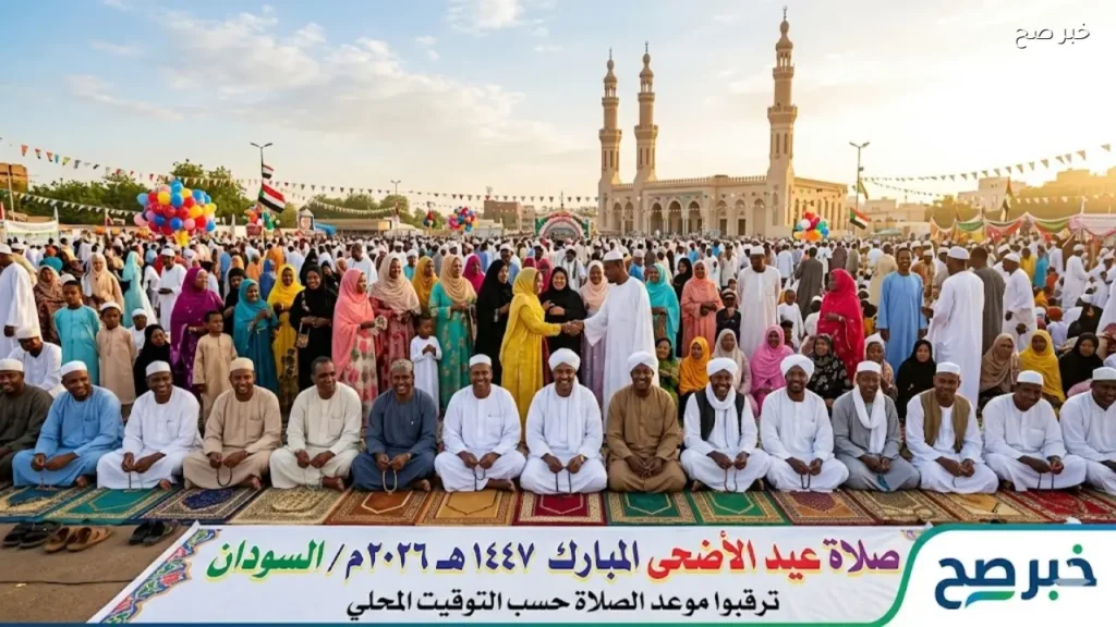 موعد صلاة عيد الأضحى 2026 في السودان.. حسب التوقيت المحلي وأبرز الاستعدادات بفرحة العيد 