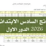 نتائج السادس الابتدائي الدور الأول بالعراق عبر موقع الوزارة الرسمي