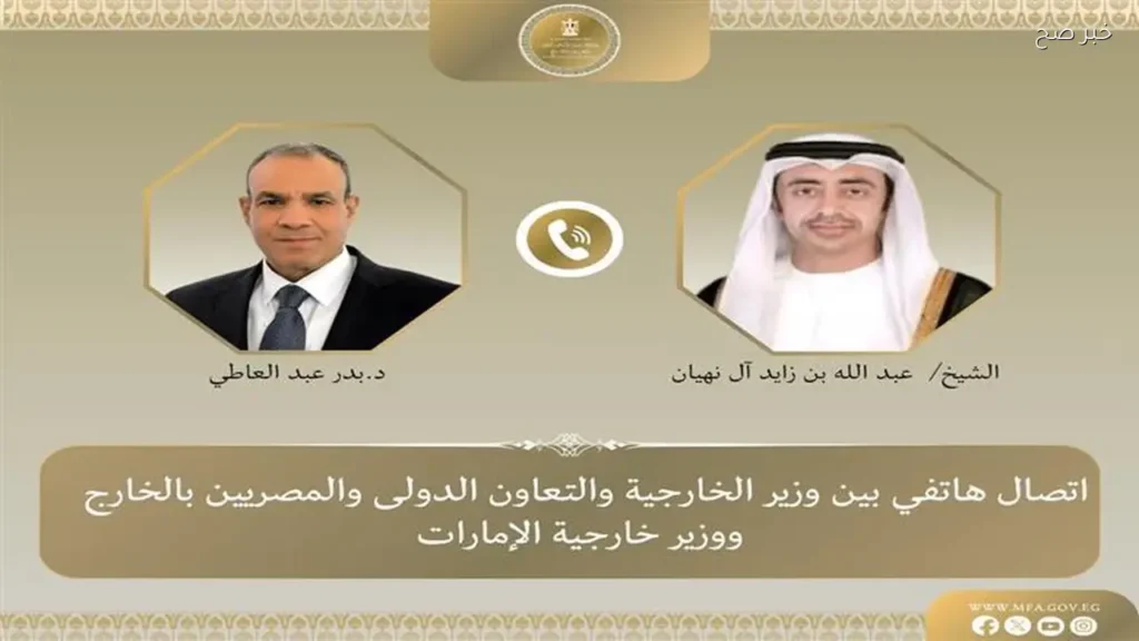 وزير الخارجية المصري والإماراتي يناقشان العلاقات الثنائية والأوضاع الإقليمية