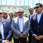 تفقد وزراء التخطيط والرياضة ومحافظ بورسعيد لاستاد النادي المصري الجديد