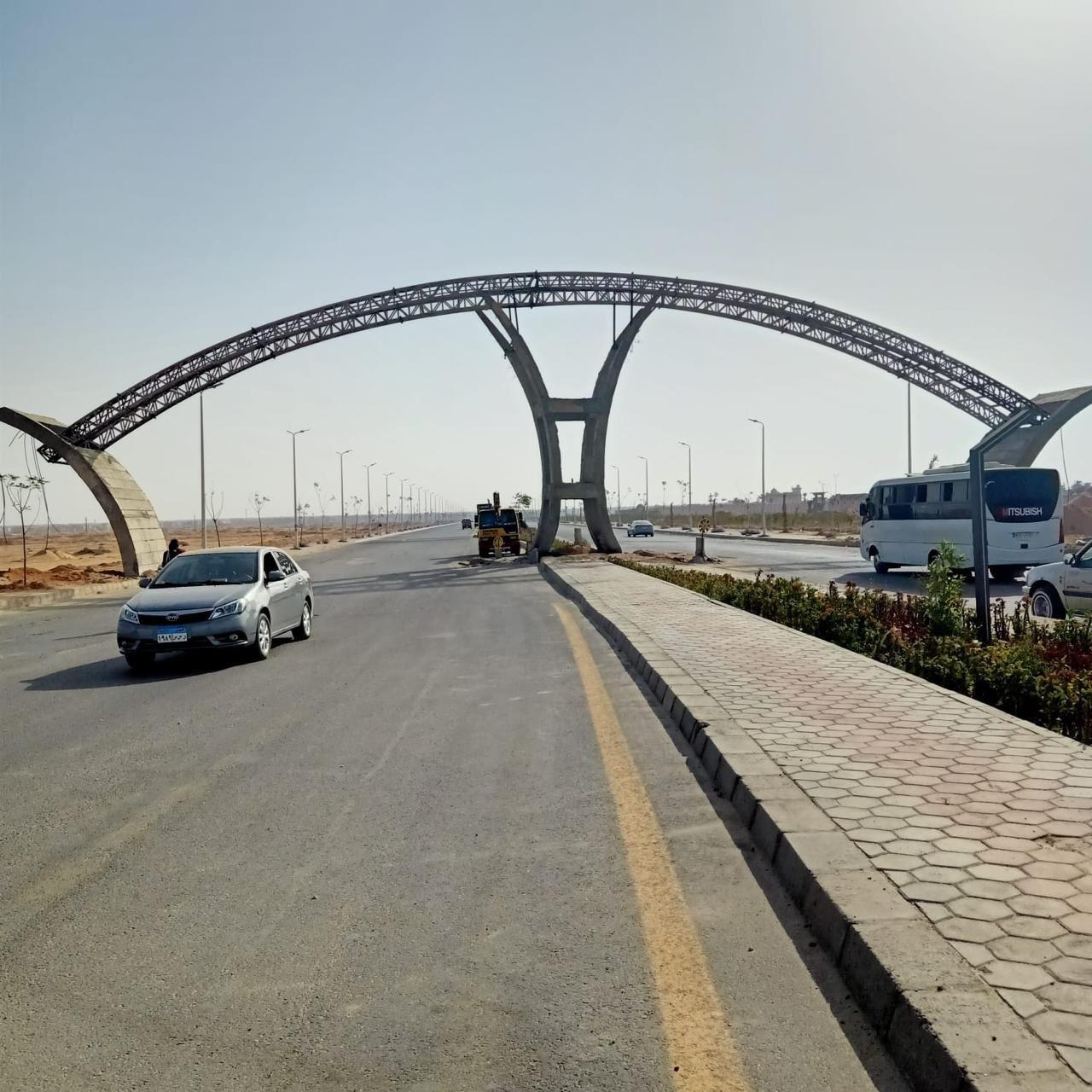 تطوير المحاور الرئيسية بالمدن الجديدة