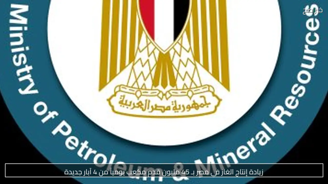 زيادة إنتاج الغاز في مصر بـ 45 مليون قدم مكعب يومياً من 4 آبار جديدة