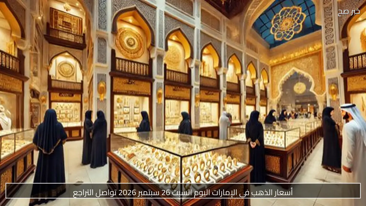 أسعار الذهب في الإمارات اليوم السبت 26 سبتمبر 2026 تواصل التراجع