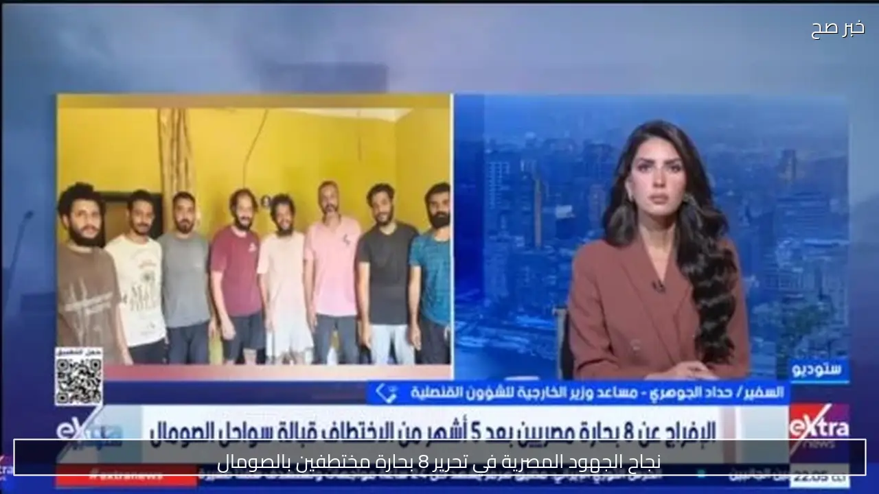 نجاح الجهود المصرية في تحرير 8 بحارة مختطفين بالصومال