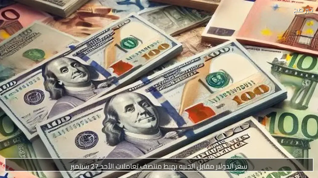 سعر الدولار مقابل الجنيه يهبط منتصف تعاملات الأحد 27 سبتمبر