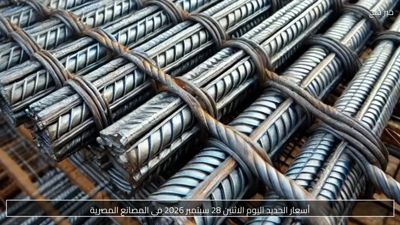 أسعار الحديد اليوم الاثنين 28 سبتمبر 2026 في المصانع المصرية