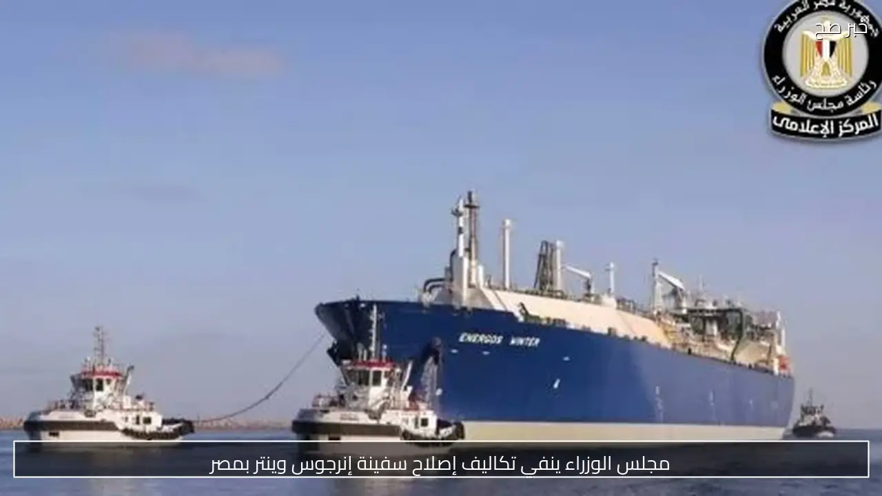 مجلس الوزراء ينفي تكاليف إصلاح سفينة إنرجوس وينتر بمصر