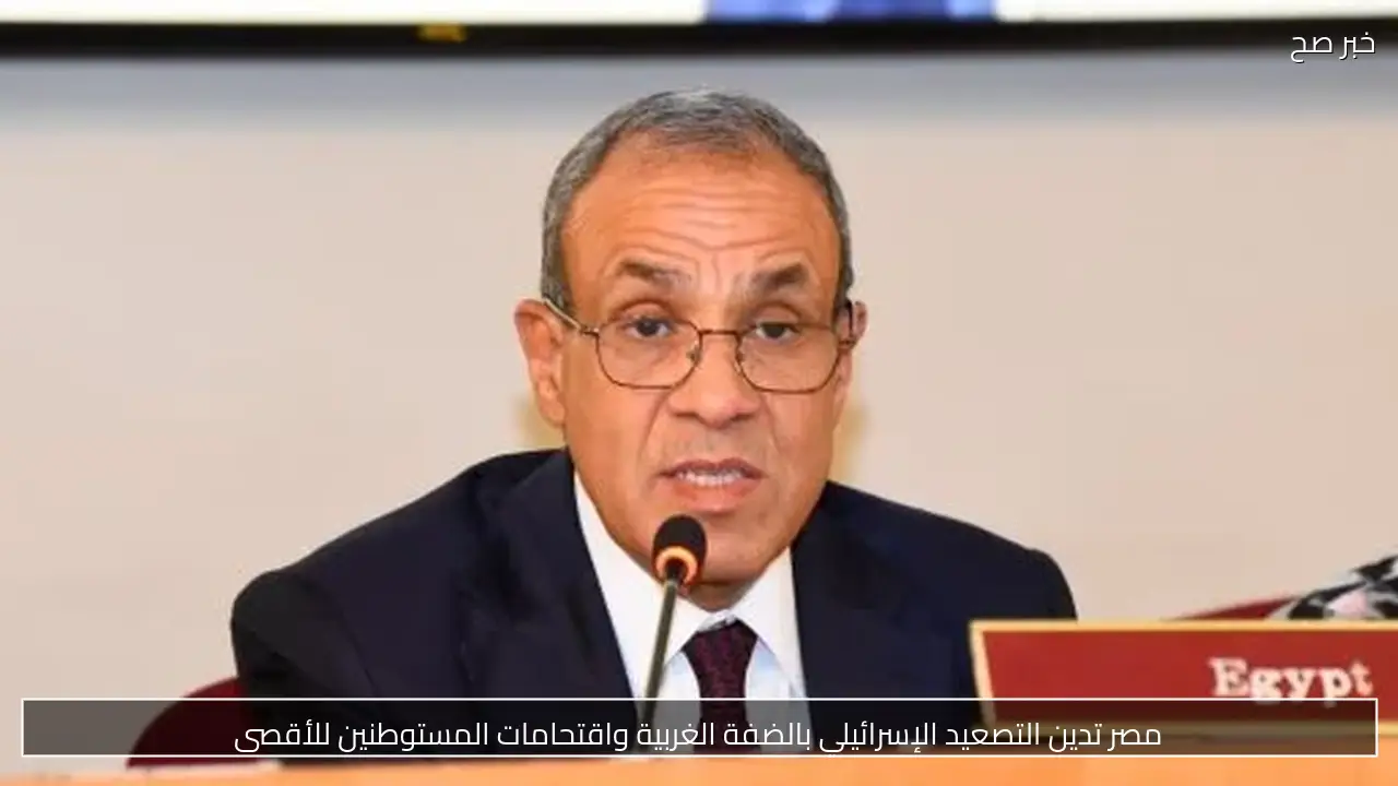 مصر تدين التصعيد الإسرائيلي بالضفة الغربية واقتحامات المستوطنين للأقصى