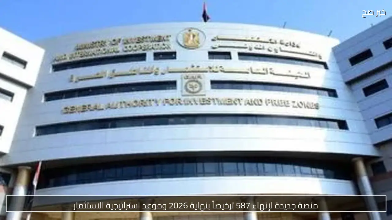 منصة جديدة لإنهاء 587 ترخيصاً بنهاية 2026 وموعد استراتيجية الاستثمار