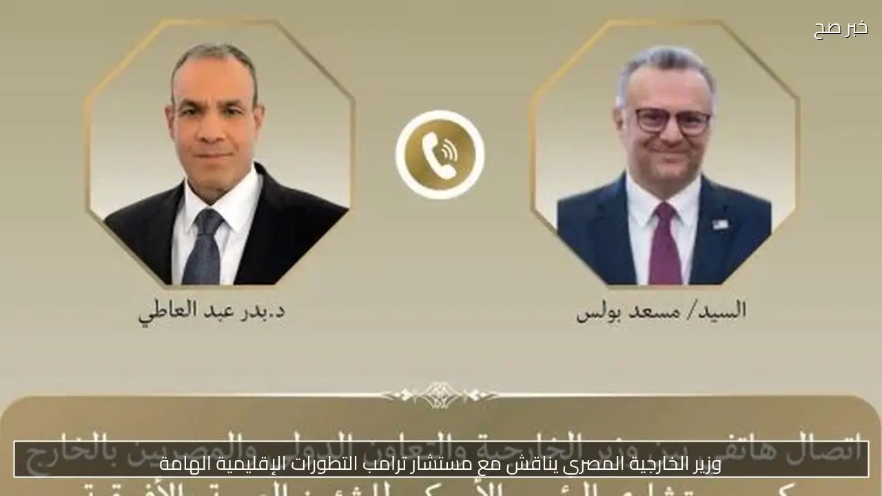 وزير الخارجية المصري يناقش مع مستشار ترامب التطورات الإقليمية الهامة