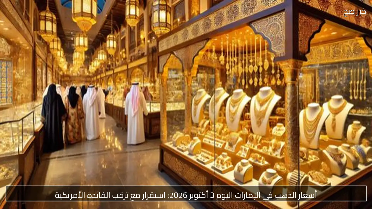 أسعار الذهب في الإمارات اليوم 3 أكتوبر 2026: استقرار مع ترقب الفائدة الأمريكية