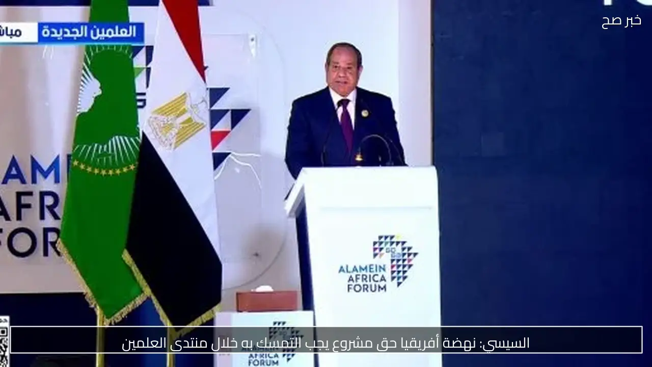 السيسي: نهضة أفريقيا حق مشروع يجب التمسك به خلال منتدى العلمين