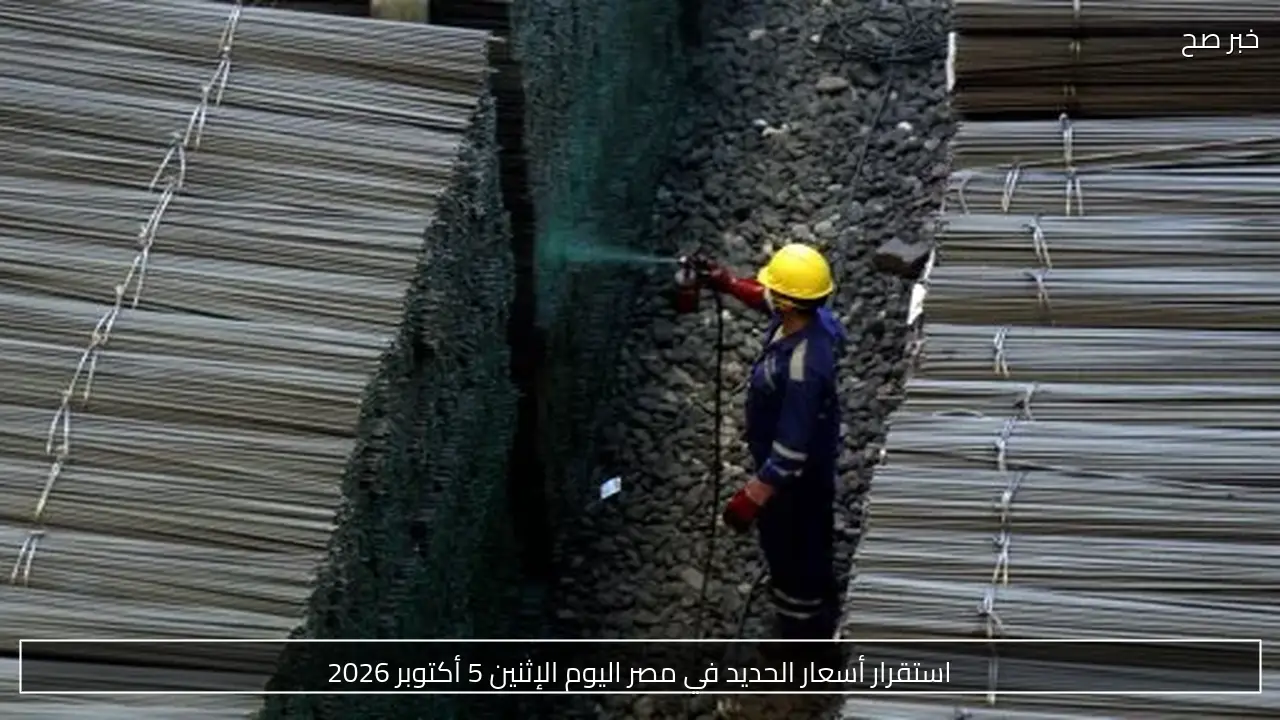 استقرار أسعار الحديد في مصر اليوم الإثنين 5 أكتوبر 2026