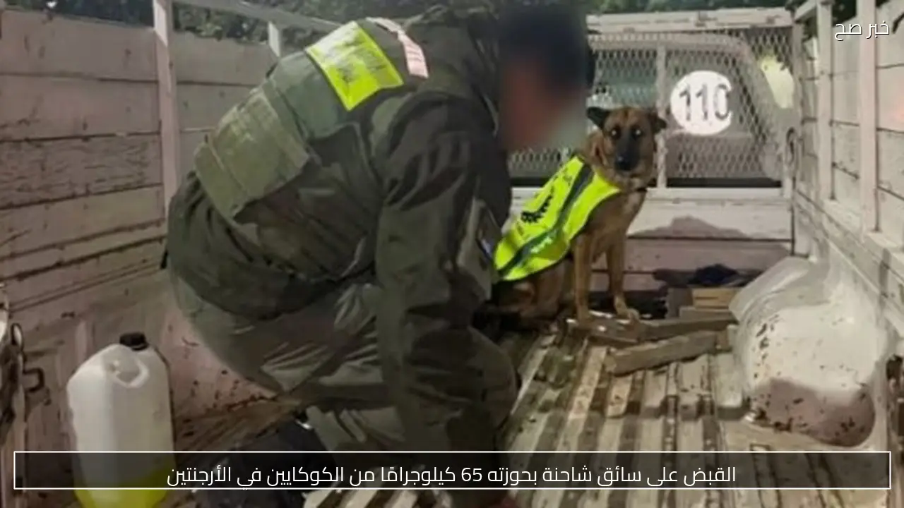 القبض على سائق شاحنة بحوزته 65 كيلوجرامًا من الكوكايين في الأرجنتين