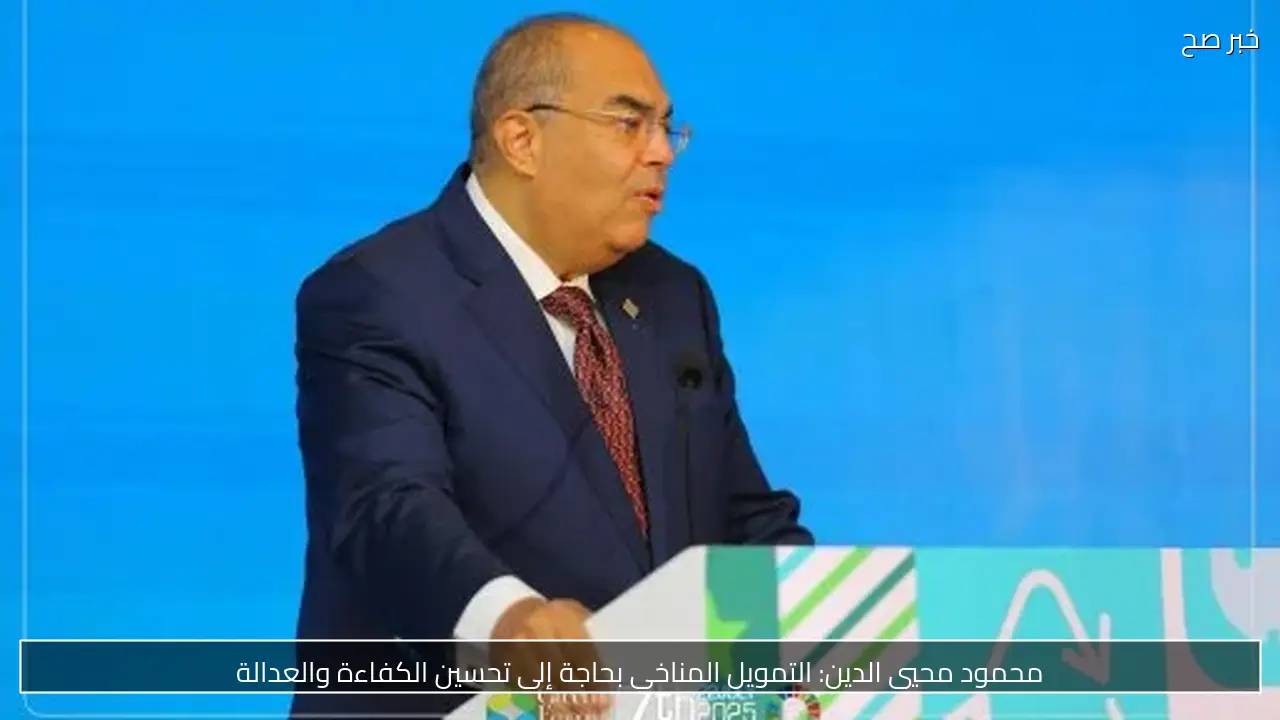 محمود محيي الدين: التمويل المناخي بحاجة إلى تحسين الكفاءة والعدالة